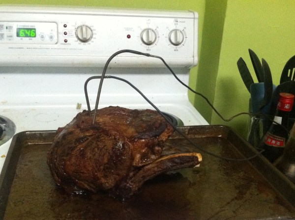 Roast after it has been fully cooked and rested.