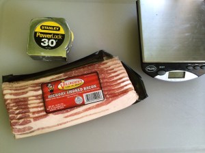 The basic equipment other than a pan + heat + bacon hunger.