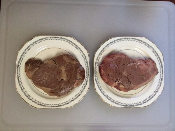 Post sous vide steaks