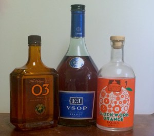 O3 orange liqueur, brandy, and New Holland's Clockwork Orange