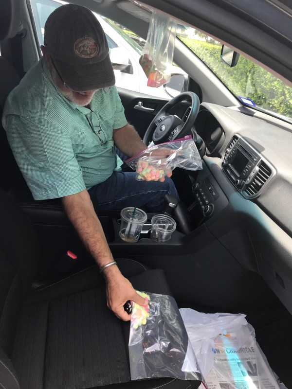 Looking at the marshmallows after 2 hours in a hot car.