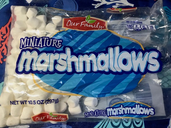 a store-brand bag of mini marshmallows