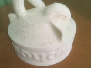 Shows paraffin wax patching.