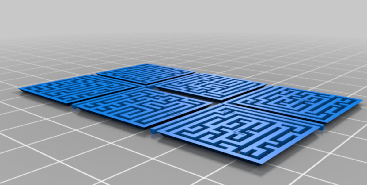 Unfolded 3D Maze